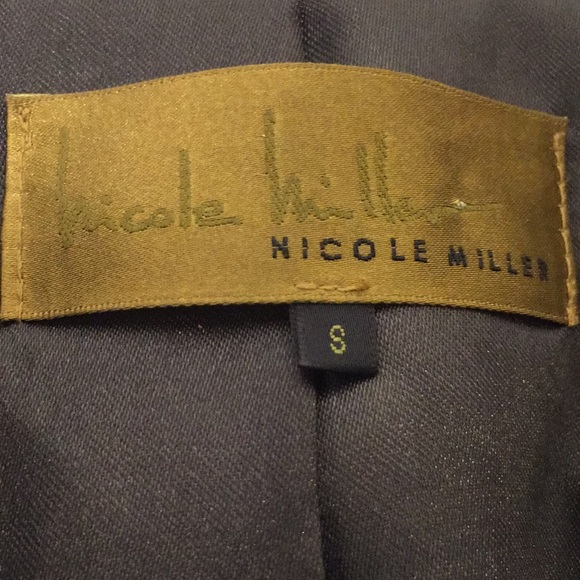 Nicole Miller Leather and Wool Jacket. Size Small - Picture 2 of 4